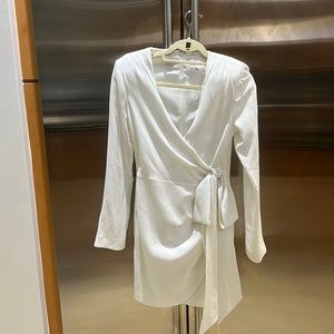 Cinq a Sept Sierra Long Sleeve Wrap Mini Dress